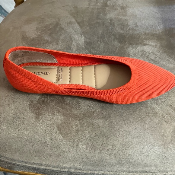 Cynthia Rowley Chelsea Flats Orange - Picture 2 of 5